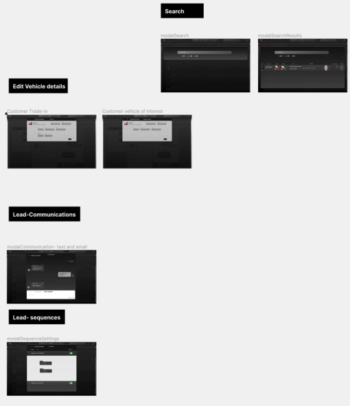 actions modals flows AH
